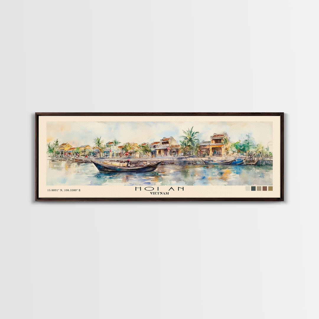 Hoi An, Vietnam Watercolor Print, Vacation Gift, Vietnam Wall Art, Vacation Wall Art, Vacatation Memories, Beach Decor, Beach Or Lakehouse Art