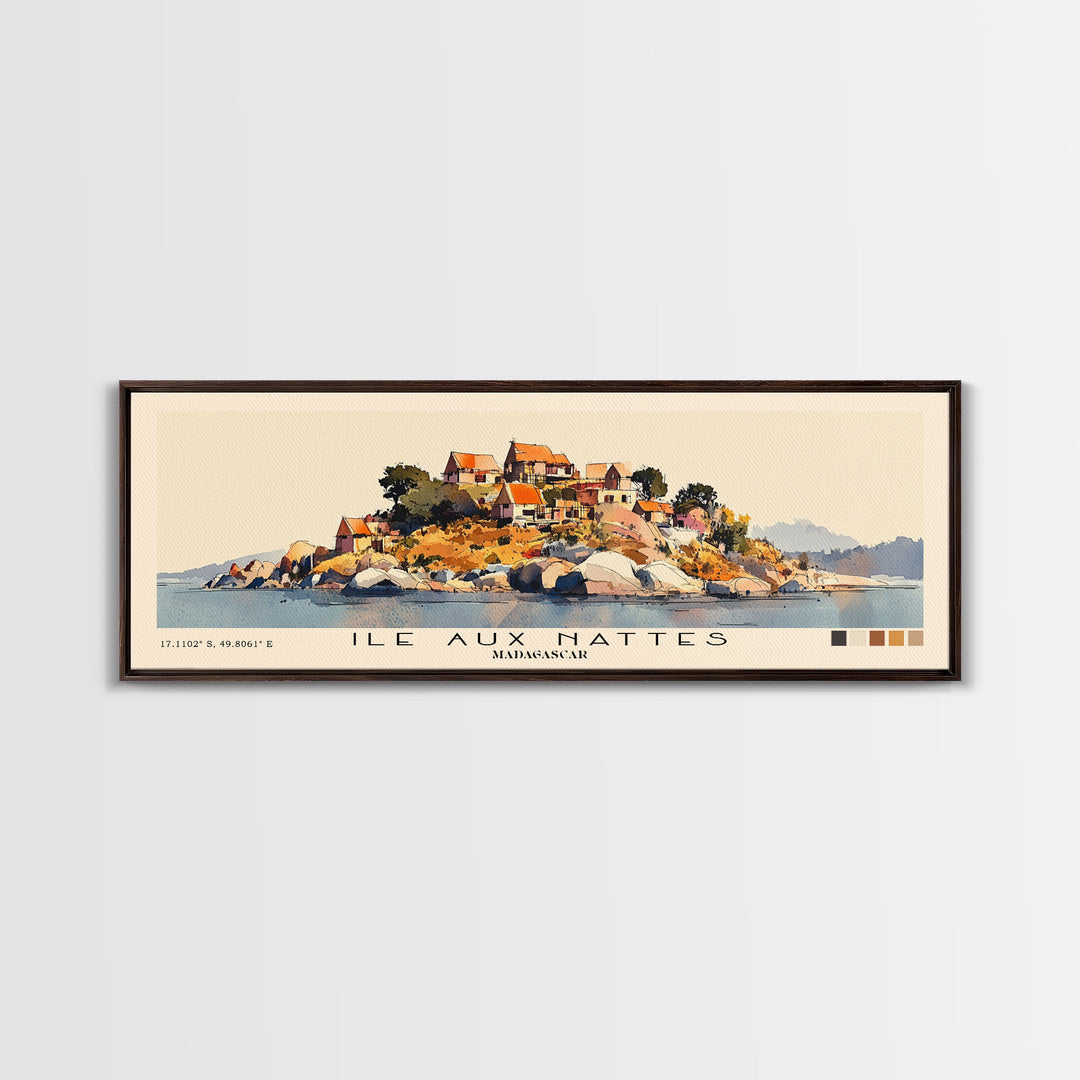 Ile Aux Nattes, Madagascar Watercolor Print, Vacation Gift, Madagascar Wall Art, Beach Painting, Beach Decor, Beach Or Lakehouse Art