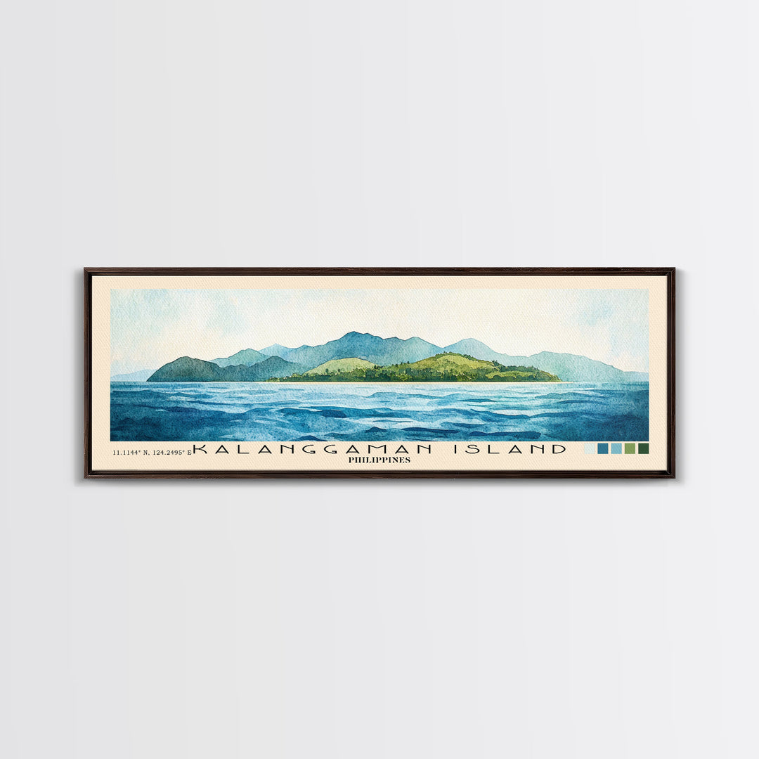 Kalanggaman Island, Philippines Watercolor Print, Vacation Gift, Philippines Wall Art, Vacation Wall Art, Vacatation Memories, Beach Decor, Beach Or Lakehouse Art