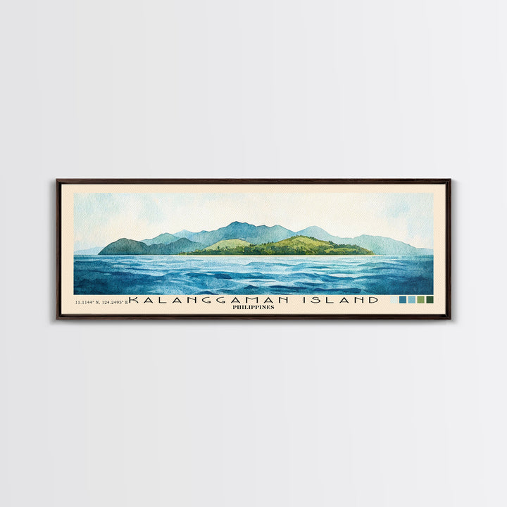 Kalanggaman Island, Philippines Watercolor Print, Vacation Gift, Philippines Wall Art, Vacation Wall Art, Vacatation Memories, Beach Decor, Beach Or Lakehouse Art