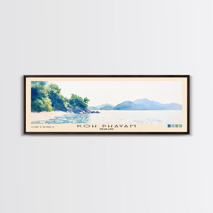 Koh Phayam, Thailand Watercolor Beach Print, Vacation Gift, Thailand Wall Art, Beach Painting, Beach Decor, Beach Painting