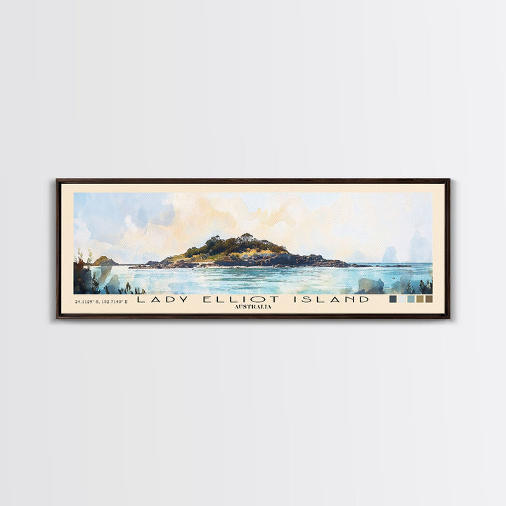 Lady Elliot Island, Australia Watercolor Print, Vacation Gift, Australia Wall Art, Beach Painting, Beach Decor, Beach Or Lakehouse Art