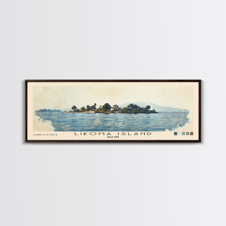 Likoma Island, Malawi Watercolor Print, Vacation Gift, Malawi Wall Art, Vacation Wall Art, Vacatation Memories, Beach Decor, Beach Or Lakehouse Art