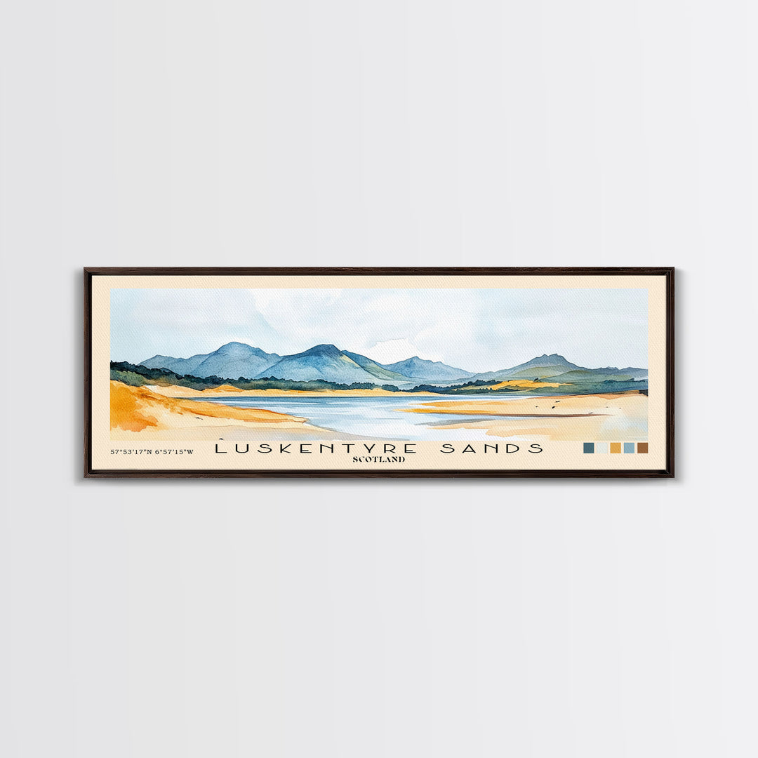 Luskentyre Sands, Scotland Watercolor Print, Vacation Gift, Scotland Wall Art, Vacation Wall Art, Vacatation Memories, Beach Decor, Beach Or Lakehouse Art