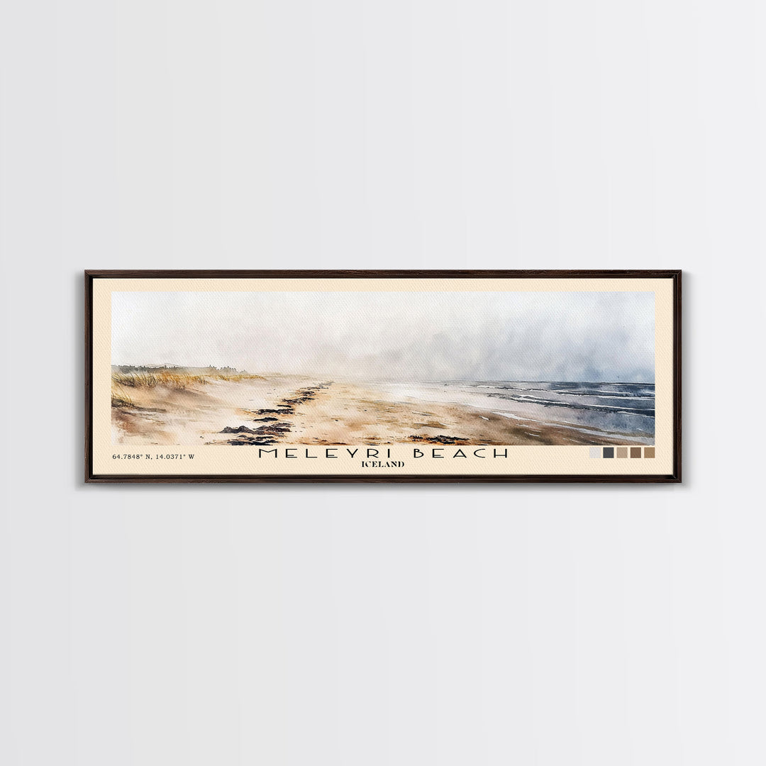Meleyri Beach, Iceland Watercolor Print, Vacation Gift, Iceland Wall Art, Vacation Wall Art, Vacatation Memories, Beach Decor, Beach Or Lakehouse Art