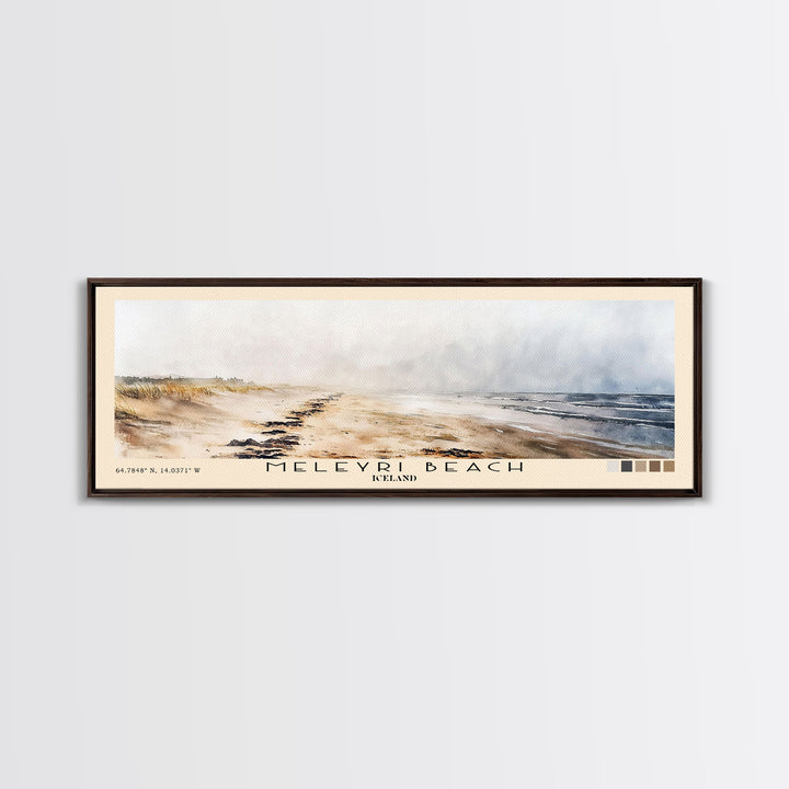 Meleyri Beach, Iceland Watercolor Print, Vacation Gift, Iceland Wall Art, Vacation Wall Art, Vacatation Memories, Beach Decor, Beach Or Lakehouse Art