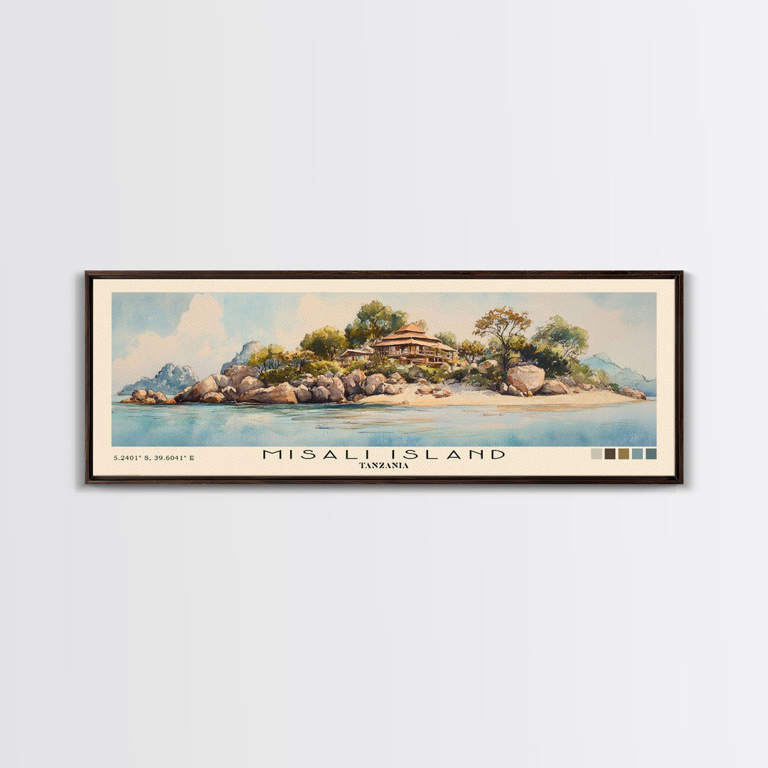 Misali Island, Tanzania Watercolor Print, Vacation Gift, Tanzania Wall Art, Vacation Wall Art, Vacatation Memories, Beach Decor, Beach Or Lakehouse Art