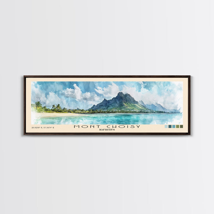 Mont Choisy, Mauritius Watercolor Print, Vacation Gift, Mauritius Wall Art, Beach Painting, Beach Decor, Beach Or Lakehouse Art