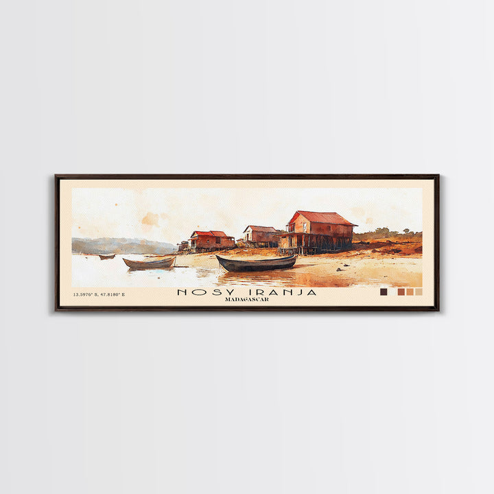 Nosy Iranja, Madagascar Watercolor Print, Vacation Gift, Madagascar Wall Art, Beach Painting, Beach Decor, Beach Or Lakehouse Art