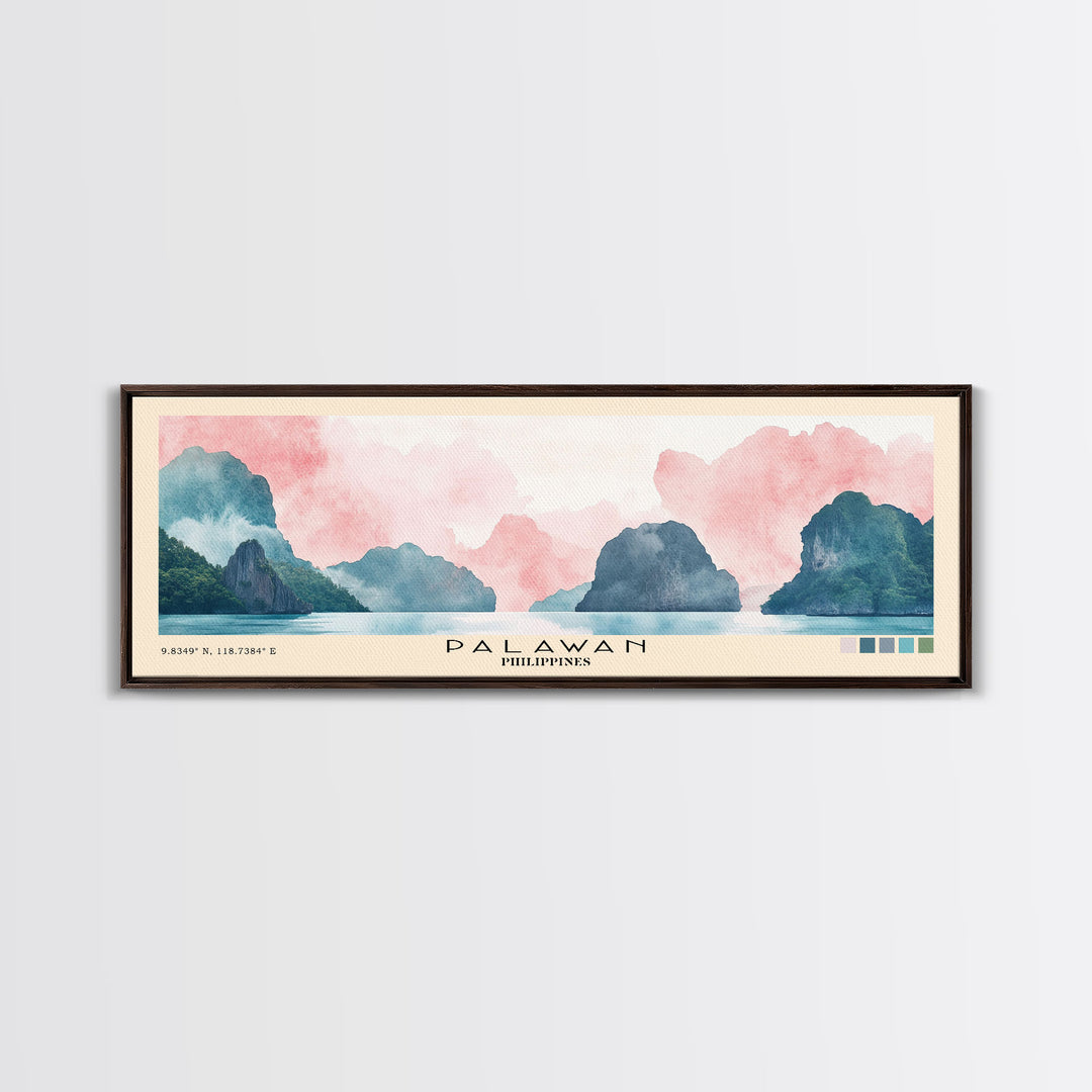 Palawan, Philippines Watercolor Print, Vacation Gift, Philippines Wall Art, Vacation Wall Art, Vacatation Memories, Beach Decor, Beach Or Lakehouse Art