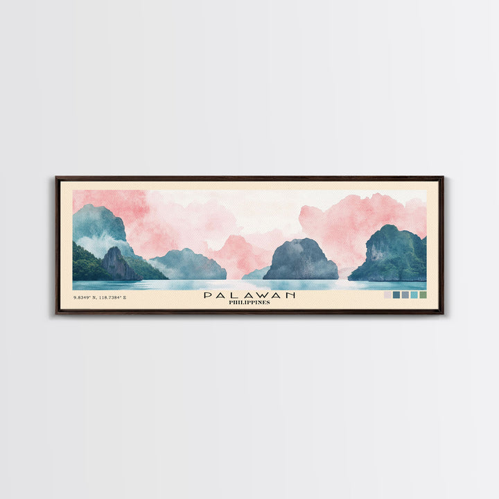 Palawan, Philippines Watercolor Print, Vacation Gift, Philippines Wall Art, Vacation Wall Art, Vacatation Memories, Beach Decor, Beach Or Lakehouse Art