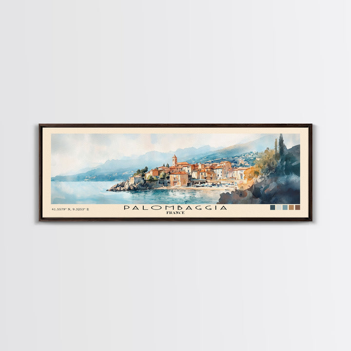 Palombaggia, France Watercolor Print, Vacation Gift, France Wall Art, Beach Painting, Beach Decor, Beach Or Lakehouse Art