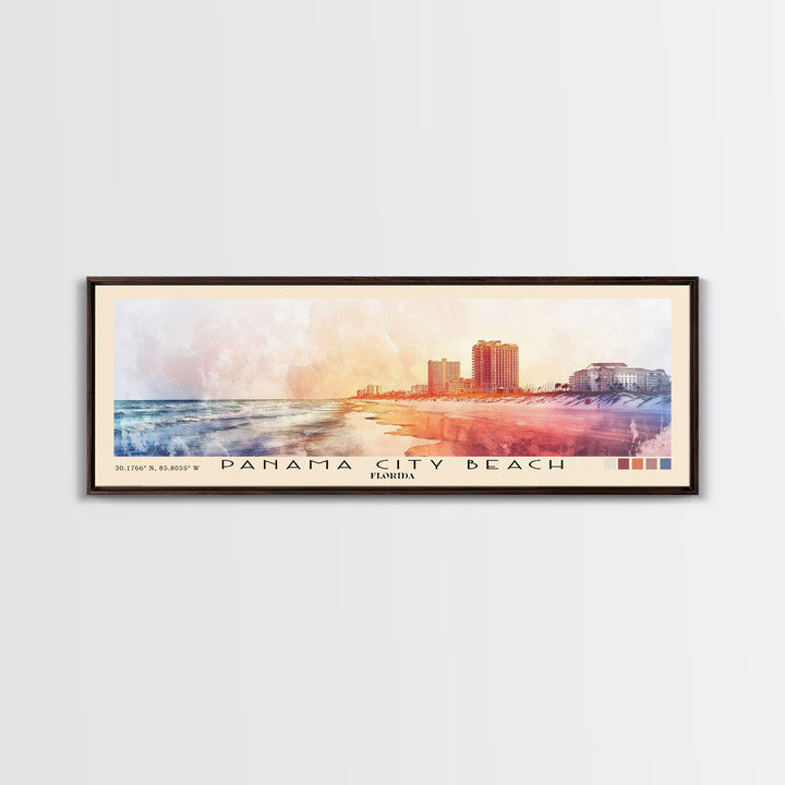 Panama City Beach, Florida Watercolor Print, Vacation Gift, Florida Wall Art, Vacation Wall Art, Vacatation Memories, Beach Decor, Beach Or Lakehouse Art