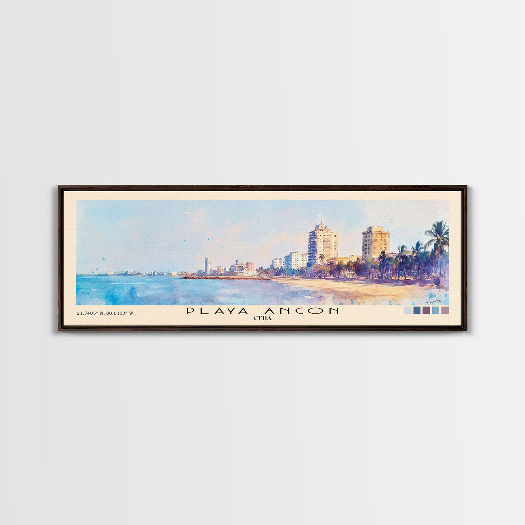 Playa Ancon, Cuba Watercolor Print, Vacation Gift, Cuba Wall Art, Beach Painting, Beach Decor, Beach Or Lakehouse Art