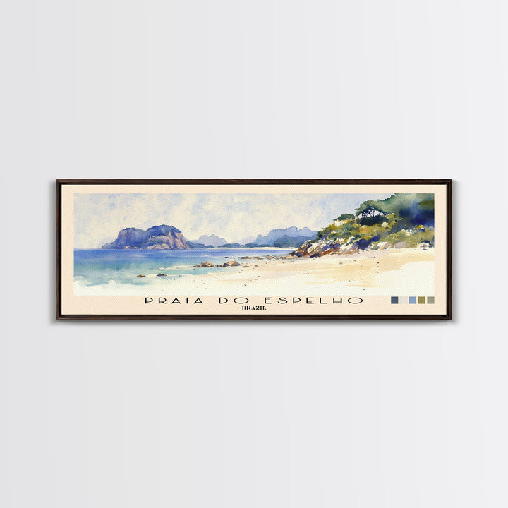 Praia do Espelho, Brazil Watercolor Print, Vacation Gift, Brazil Wall Art, Vacation Wall Art, Vacatation Memories, Beach Decor, Beach Or Lakehouse Art