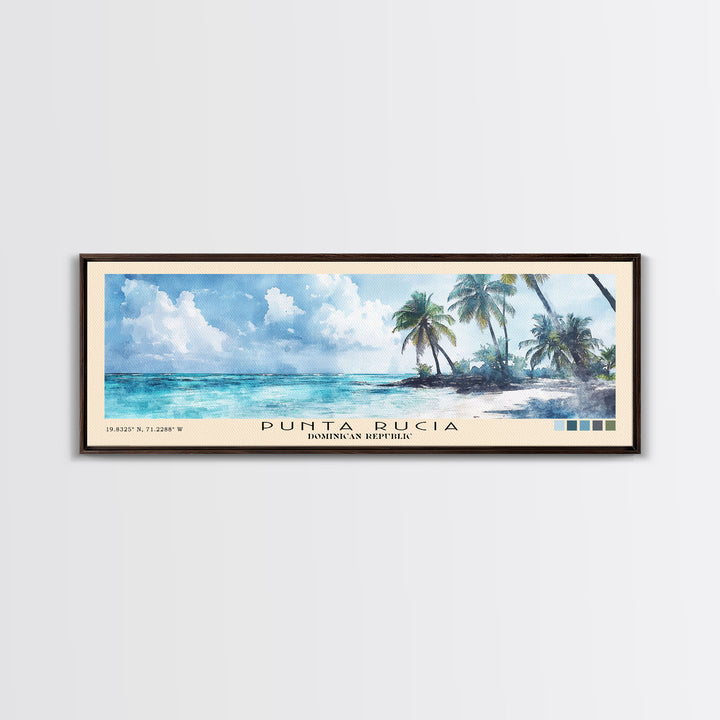 Punta Rucia, Dominican Republic Watercolor Print, Vacation Gift, Dominican Republic Wall Art, Beach Painting, Beach Decor, Beach Or Lakehouse Art