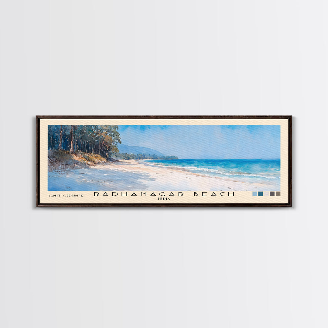 Radhanagar Beach, India Watercolor Print, Vacation Gift, India Wall Art, Beach Painting, Beach Decor, Beach Or Lakehouse Art