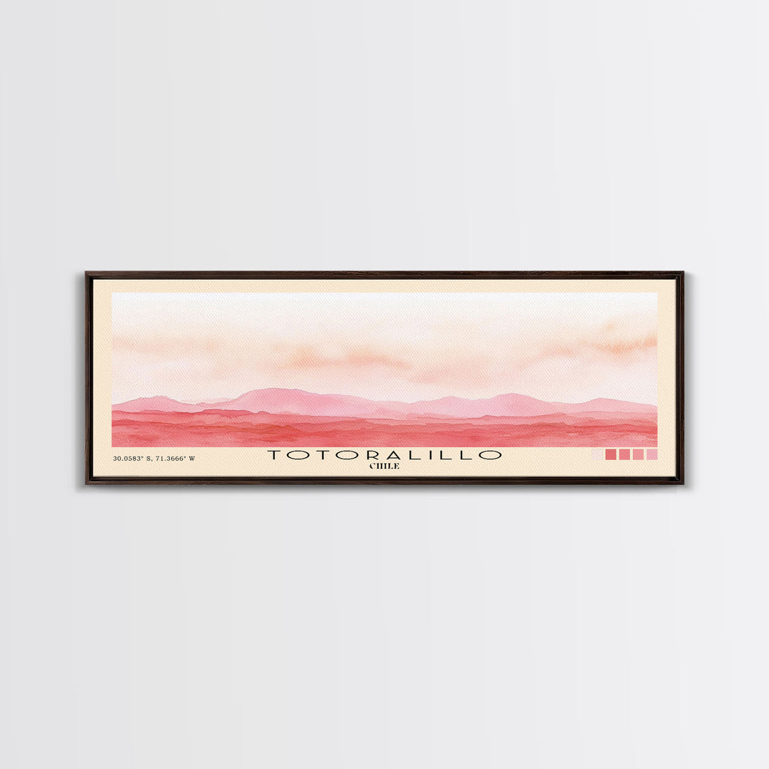 Totoralillo, Chile Watercolor Beach Print, Vacation Gift, Chile Wall Art, Beach Painting, Beach Decor, Beach Painting