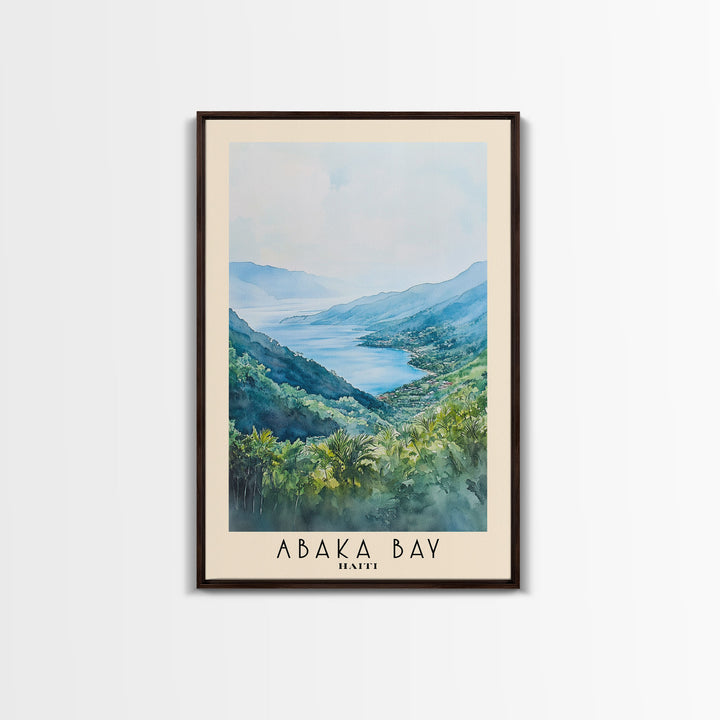 Abaka Bay, Haiti Watercolor Print, Vacation Gift, Haiti Wall Art, Beach Painting, Beach Decor, Beach Or Lakehouse Art