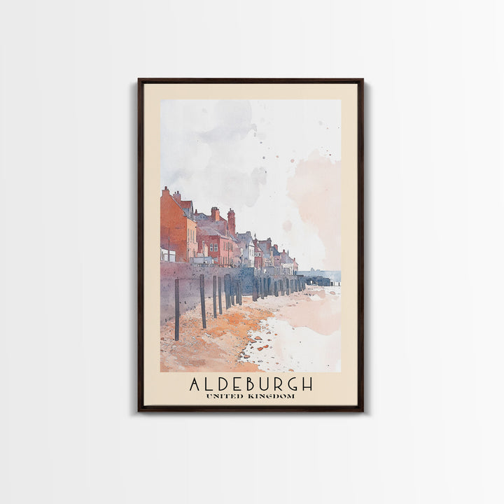 Aldeburgh, United Kingdom Watercolor Print, Vacation Gift, United Kingdom Wall Art, Vacation Wall Art, Vacatation Memories, Beach Decor, Beach Or Lakehouse Art