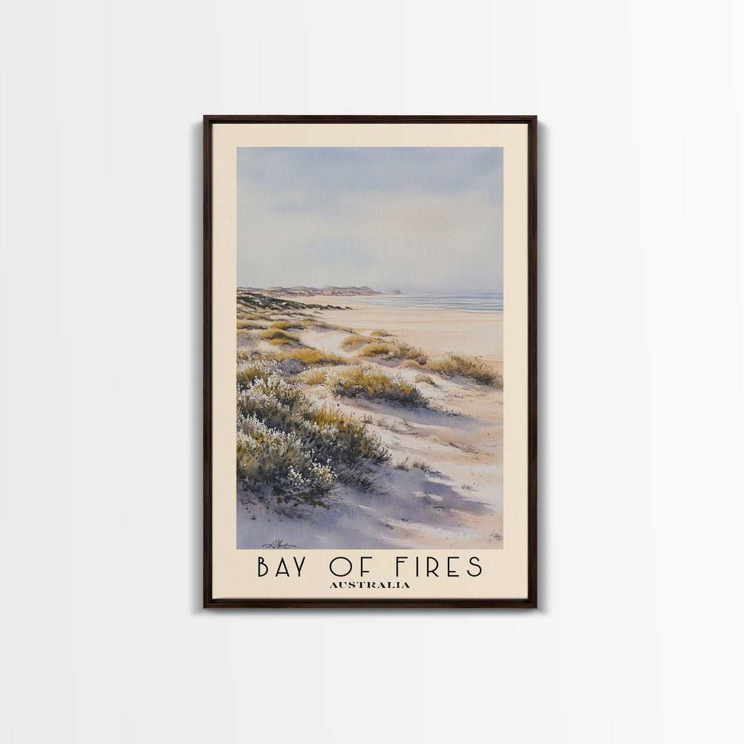 Bay of Fires, Australia Watercolor Print, Vacation Gift, Australia Wall Art, Vacation Wall Art, Vacatation Memories, Beach Decor, Beach Or Lakehouse Art