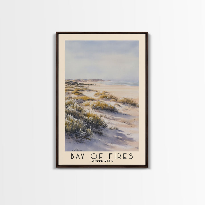 Bay of Fires, Australia Watercolor Print, Vacation Gift, Australia Wall Art, Vacation Wall Art, Vacatation Memories, Beach Decor, Beach Or Lakehouse Art