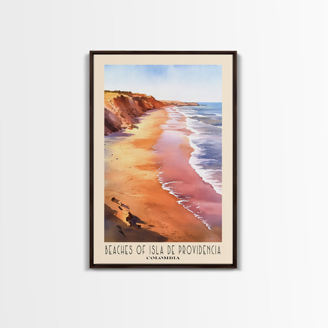 Beaches of Isla de Providencia, Colombia Watercolor Print, Vacation Gift, Colombia Wall Art, Vacation Wall Art, Vacatation Memories, Beach Decor, Beach Or Lakehouse Art
