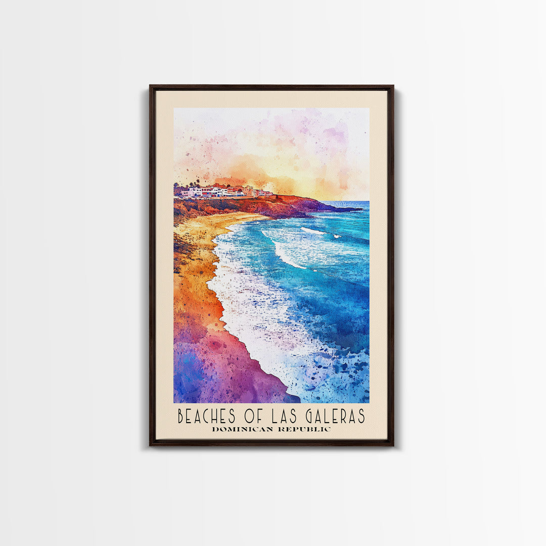 Beaches of Las Galeras, Dominican Republic Watercolor Print, Vacation Gift, Dominican Republic Wall Art, Beach Painting, Beach Decor, Beach Or Lakehouse Art