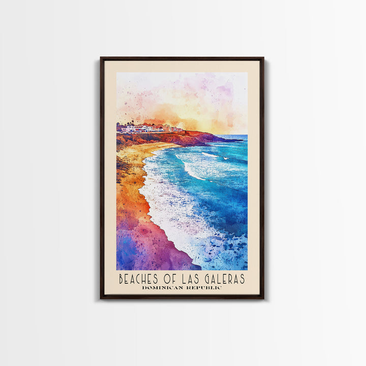 Beaches of Las Galeras, Dominican Republic Watercolor Print, Vacation Gift, Dominican Republic Wall Art, Beach Painting, Beach Decor, Beach Or Lakehouse Art
