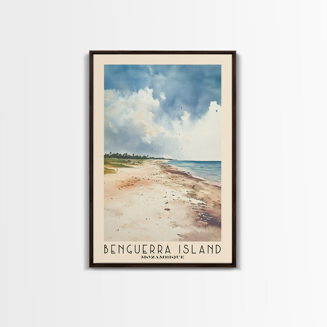 Benguerra Island, Mozambique Watercolor Print, Vacation Gift, Mozambique Wall Art, Vacation Wall Art, Vacatation Memories, Beach Decor, Beach Or Lakehouse Art