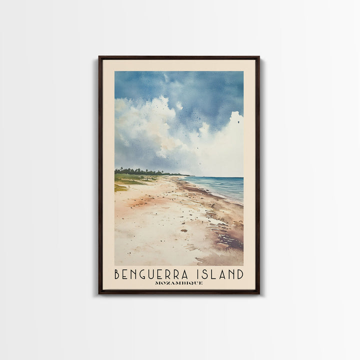 Benguerra Island, Mozambique Watercolor Print, Vacation Gift, Mozambique Wall Art, Vacation Wall Art, Vacatation Memories, Beach Decor, Beach Or Lakehouse Art