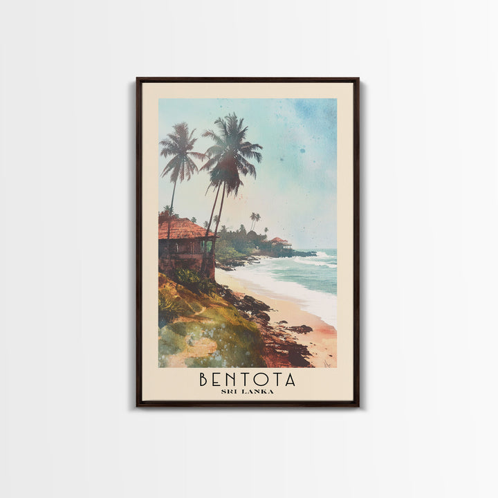 Bentota, Sri Lanka Watercolor Print, Vacation Gift, Sri Lanka Wall Art, Beach Painting, Beach Decor, Beach Or Lakehouse Art