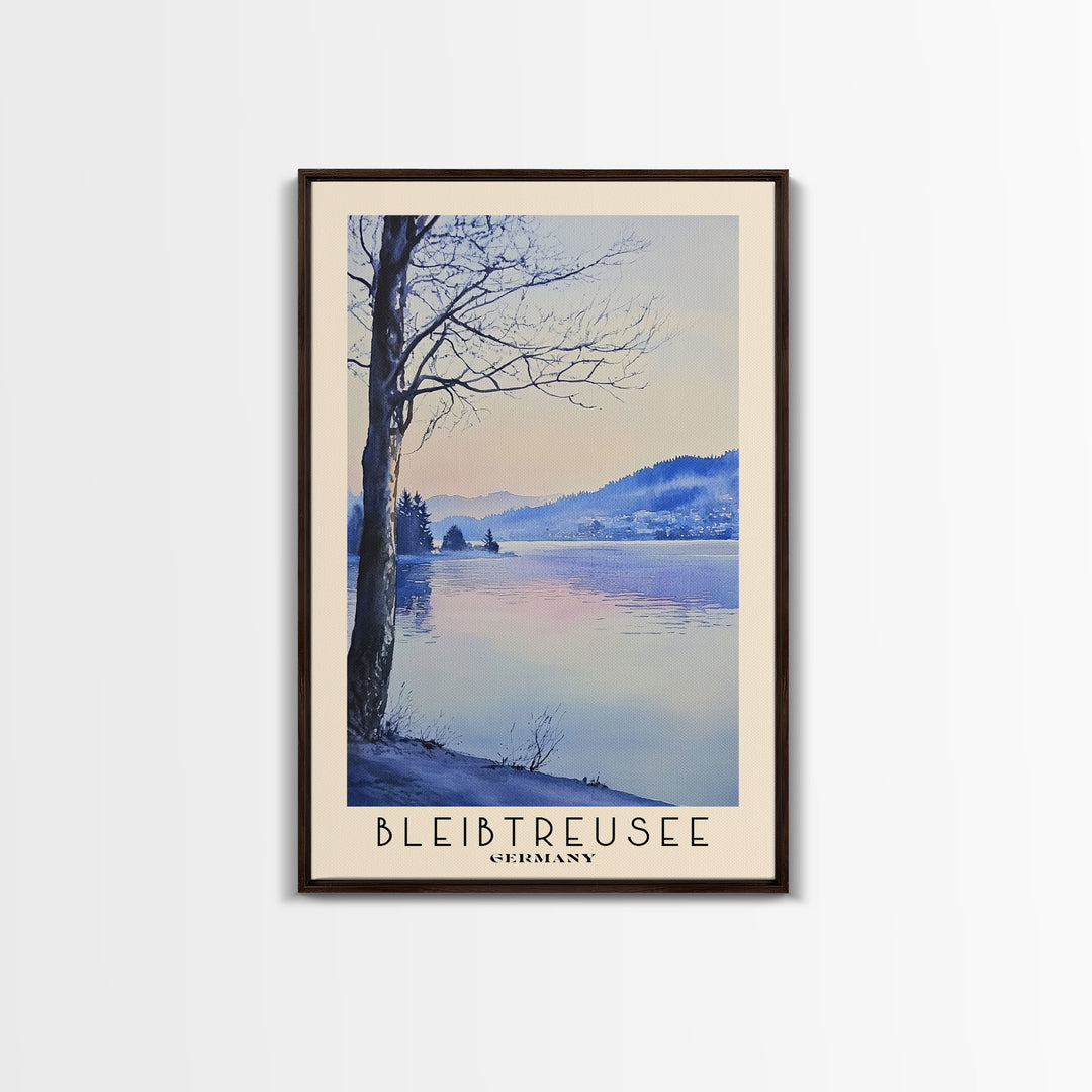 Bleibtreusee, Germany Watercolor Beach Print, Vacation Gift, Germany Wall Art, Beach Painting, Beach Decor, Beach Painting