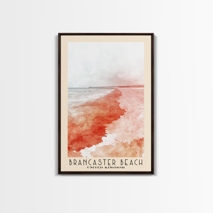 Brancaster Beach, United Kingdom Watercolor Print, Vacation Gift, United Kingdom Wall Art, Beach Painting, Beach Decor, Beach Or Lakehouse Art
