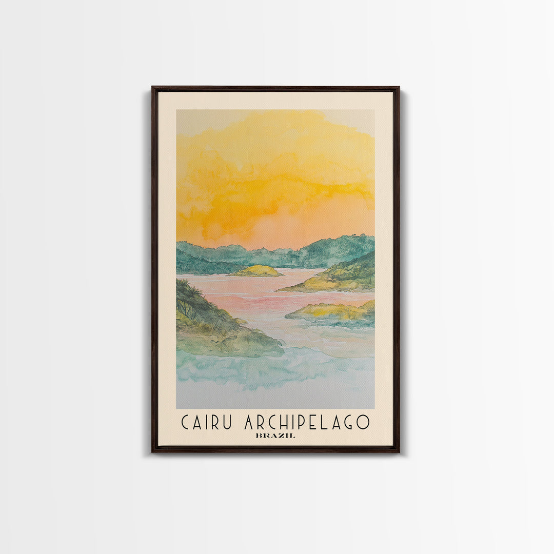 Cairu Archipelago, Brazil Watercolor Print, Vacation Gift, Brazil Wall Art, Vacation Wall Art, Vacatation Memories, Beach Decor, Beach Or Lakehouse Art