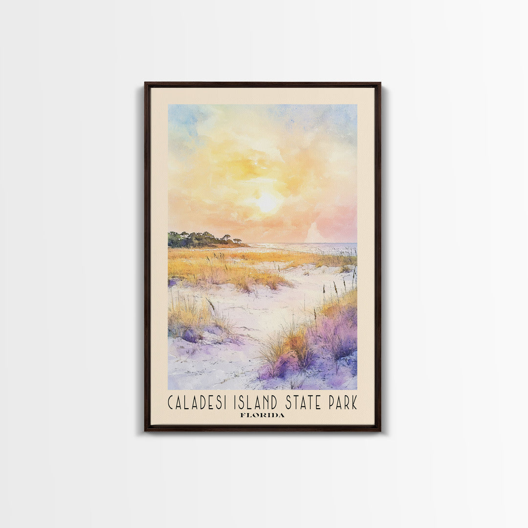 Caladesi Island State Park, Florida Watercolor Beach Print, Vacation Gift, Florida Wall Art, Beach Painting, Beach Decor, Beach Painting