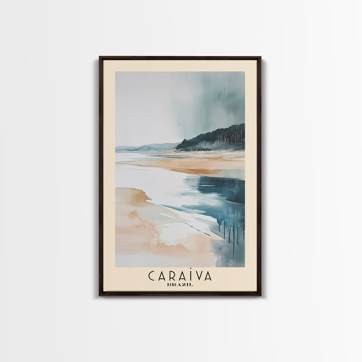 Caraíva, Brazil Watercolor Print, Vacation Gift, Brazil Wall Art, Vacation Wall Art, Vacatation Memories, Beach Decor, Beach Or Lakehouse Art