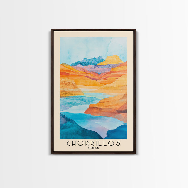 Chorrillos, Chile Watercolor Beach Print, Vacation Gift, Chile Wall Art, Beach Painting, Beach Decor, Beach Painting