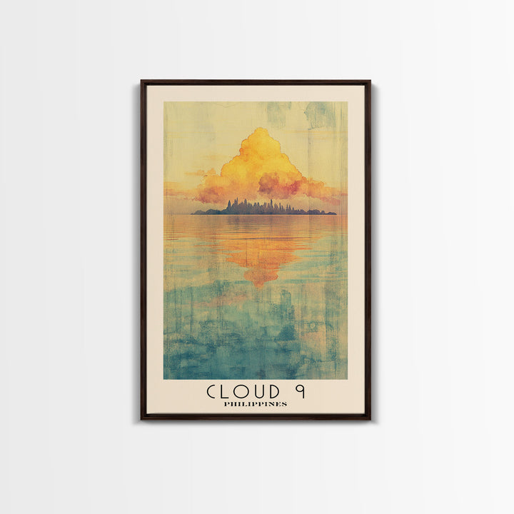 Cloud 9, Philippines Watercolor Print, Vacation Gift, Philippines Wall Art, Beach Painting, Beach Decor, Beach Or Lakehouse Art