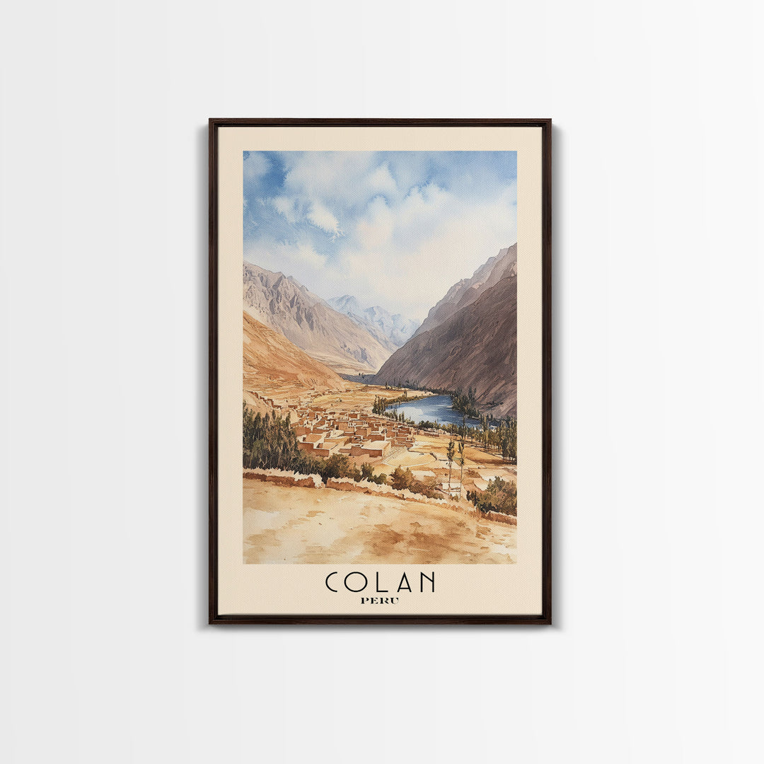 Colan, Peru Watercolor Print, Vacation Gift, Peru Wall Art, Beach Painting, Beach Decor, Beach Or Lakehouse Art