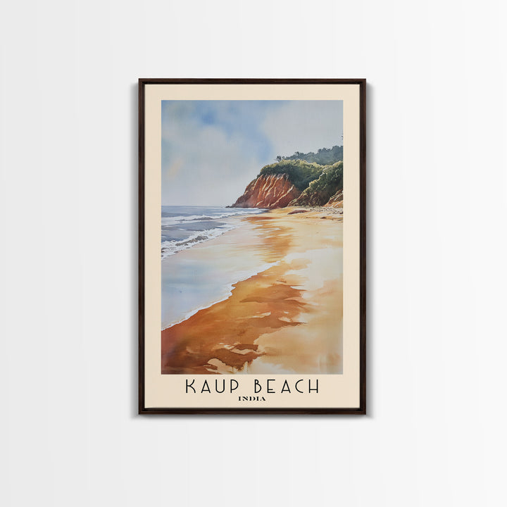 Kaup Beach, India Watercolor Print, Vacation Gift, India Wall Art, Beach Painting, Beach Decor, Beach Or Lakehouse Art