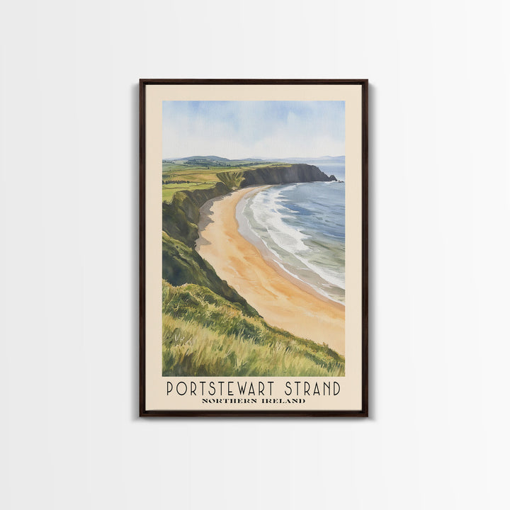 Portstewart Strand, Northern Ireland Watercolor Beach Print, Vacation Gift, Northern Ireland Wall Art, Beach Painting, Beach Decor, Beach Painting