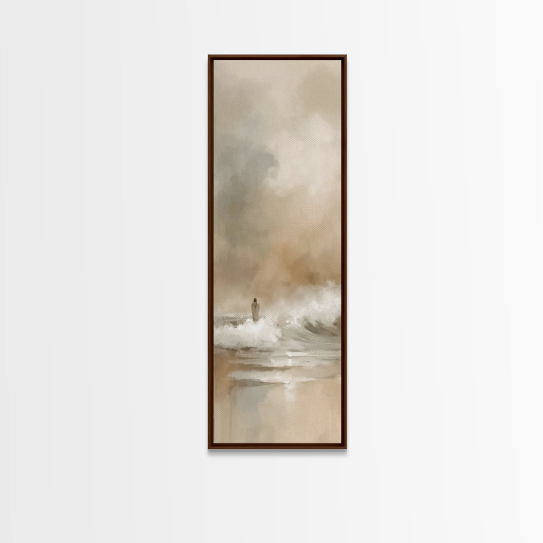 Fields Of Joy – Framed Canvas Print – Skinny Art – Christian Wall Art – Jesus Painting – Christian Art Canvas