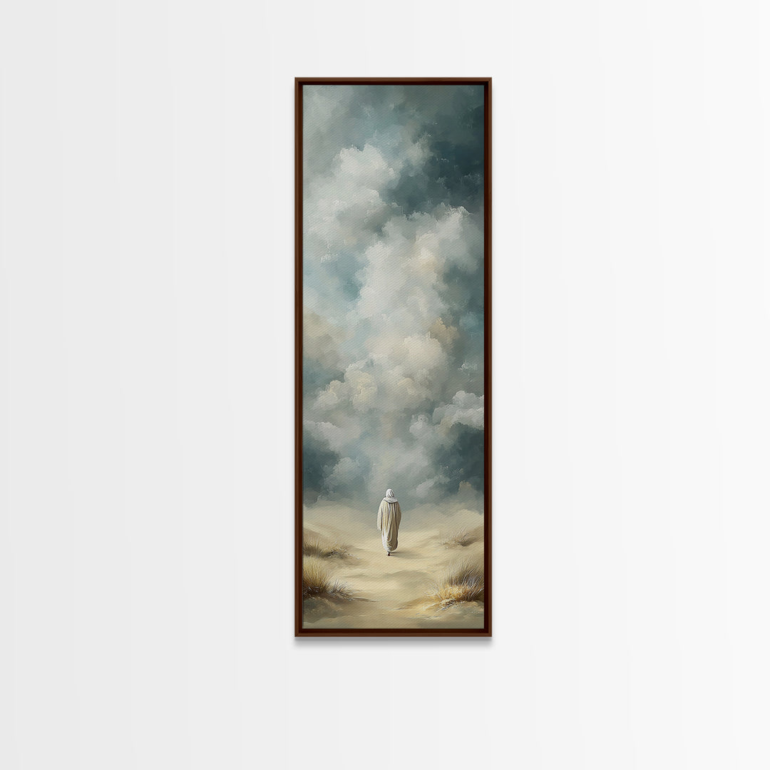 Cloudway Faith – Framed Canvas Print – Narrow Art – Christian Art Canvas – Jesus Painting – Christian Wall Art – Christian Art