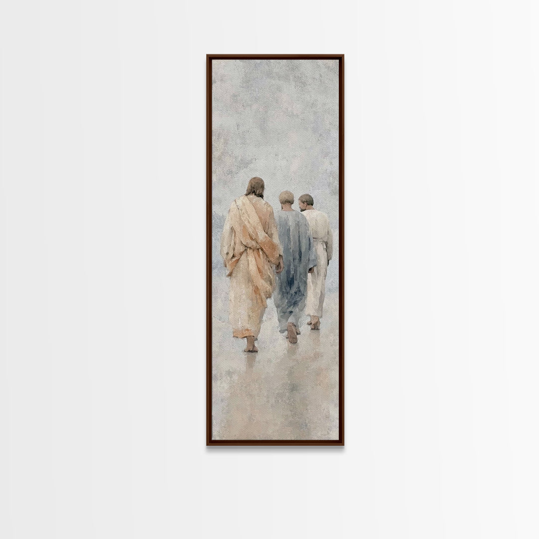 Path Of Grace – Framed Canvas Print – Christian Wall Art – Christian Art Canvas – Jesus Painting – Tall Narrow Wall Art – Christian Art
