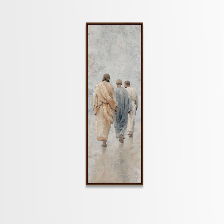 Path Of Grace – Framed Canvas Print – Christian Wall Art – Christian Art Canvas – Jesus Painting – Tall Narrow Wall Art – Christian Art