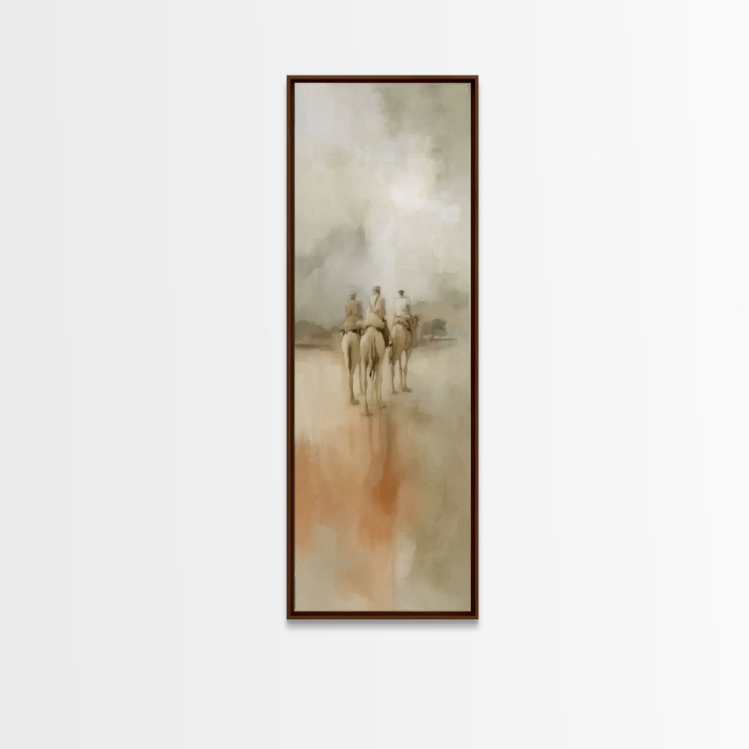 Journey Of Kings | Framed Canvas Print | Christian Art Canvas | Narrow Art | Christian Christmas Art | Vintage Christian Art | Christmas Wa