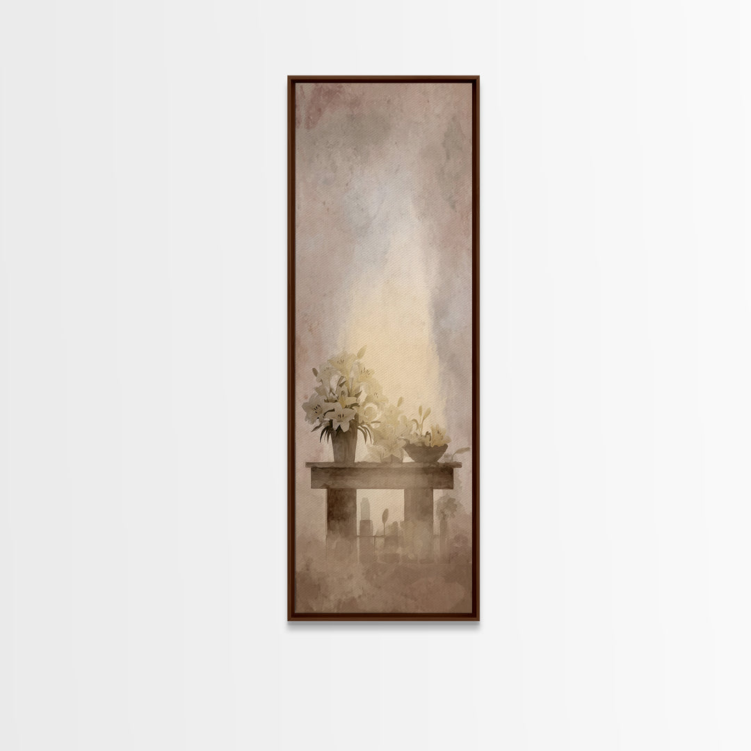 Morning Sanctuary - Framed Canvas Print - Skinny Art - Christian Art Canvas - Christian Wall Art - Christian Art - Christian Christmas Art