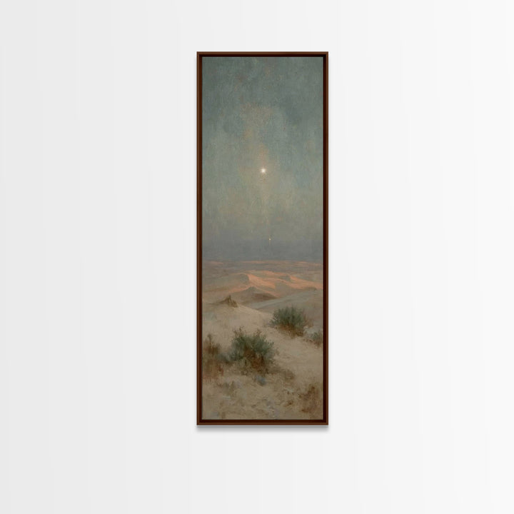 Wilderness Star Hope – Framed Canvas Print – Christian Art Canvas – Christian Wall Art – Christmas Art – Tall Narrow Wall Art – Christian C