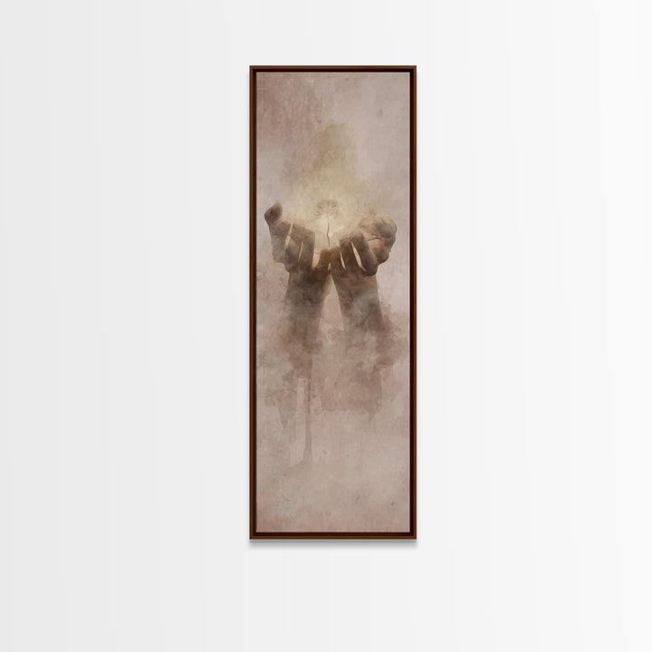 Spirit Of New Life – Framed Canvas Print – Tall Skinny Art Print – Christian Art Canvas – Christian Wall Art – Subtle Christian Art – Jesus